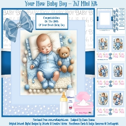 Your New Baby Boy - 7x7 Mini Kit