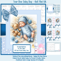 Your New Baby Boy - 6x6 Mini Kit