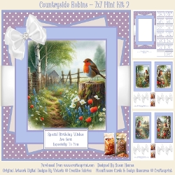 Countryside Robins - 7x7 Mini Kit 2