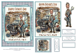 If Dad Cant Fix It...Hide It - 5x7