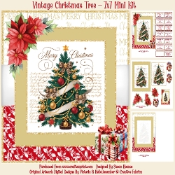 cup1454649_846 - Vintage Christmas Tree - 7x7 Mini Kit