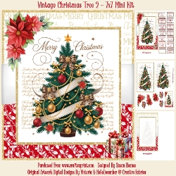 Vintage Christmas Tree 2 - 7x7 Mini Kit