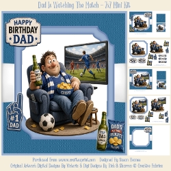 cup1459898_846 - Dad Is Watching The Match - 7x7 Mini Kit 
