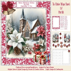 The Winter Village Church - 5x7 Mini Kit