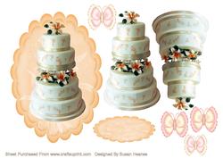 Beautiful Lily Wedding Cake