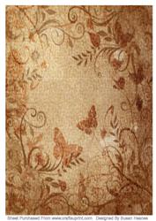 Brown Butterfly Paper