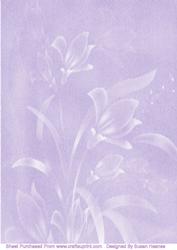 Purple Floral Paper