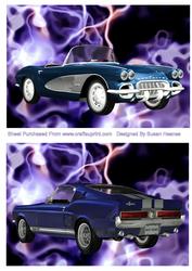 Sporty Corvette and Hot Rod Get Away