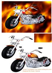 Red Chopper Bike
