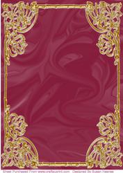 Burgandy Silk Card Front