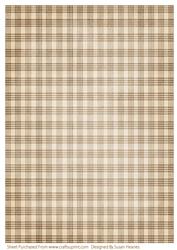 Autumn Brown Plaid Paper