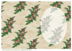 Christmas Fir Cones Insert
