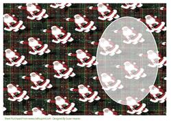 Tartan Santa Claus Insert