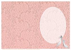 Vintage Lace and Wedding Shoes Insert