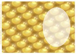 Gold Christmas Baubles Insert
