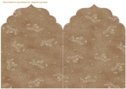 Coffee Rose Elegant Top Card Base 2