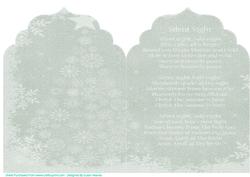 Green Silent Night Elegant Top Card Base