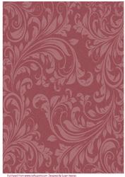 Dark Red Swirls Paper
