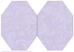 Lilac Swirls Octagon Card Base