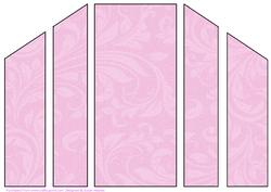 Pink Swirls Theatre Card Base