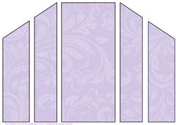 Lilac Swirls Theatre Card Base