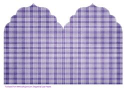 Purple Plaid Elegant Top Card Base