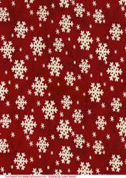 Red Snowflake Paper