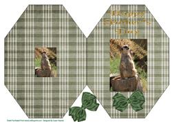 Meerkat Father's Day Octagon Card