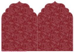 Burgandy Texture Elegant Top Card Base