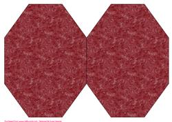 Burgandy Texture Octagon Card Base