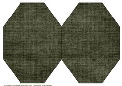 Green Texture Steam Punk Octagon Card Base