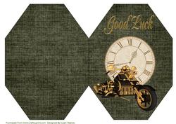 Steam Punk Vehicle Octagon Card 3