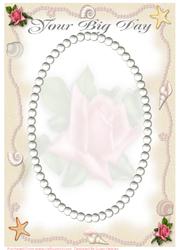 A4 Beautiful Beach Wedding Card Front 2
