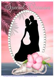 A4 Romantic Silhouette Card Front