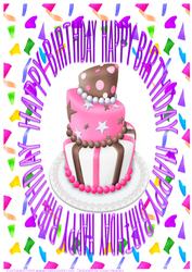 A4 Happy Birthday 2