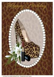 A4 Animal Faux Fur Shoes