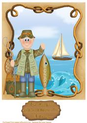 Dad's Gone Fishing Topper 2