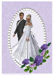 A4 with Love to the Bride and Groom