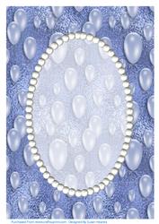Sapphire Balloons and Pearls Card Front