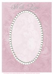Dusky Rose and Pearls Card Front 3