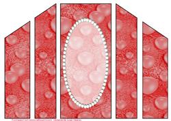 Ruby Balloons and Pearls Theatre Card Base