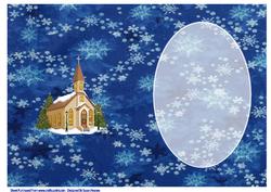 Festive Christmas Church Insert