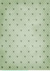Sage Green Spots and Hearts Paper