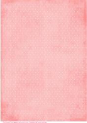 Coral Pink and White Spots Paper