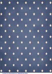 Navy -cream Spots and Stars Paper
