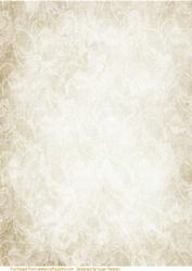 Cream- Sepia Floral Paper