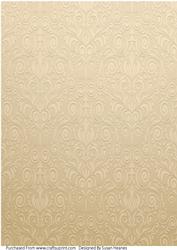 Cream Embossed Vintage Paper