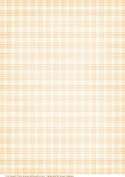 Creamy Peach Plaid Paper
