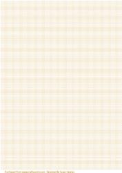 Cream Plaid Paper