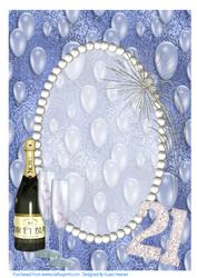 A4 21st Birthday Celebration Insert